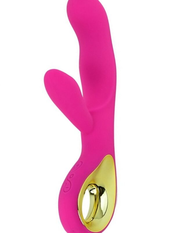 Vibromasseur rabbit point G rechargeable rose