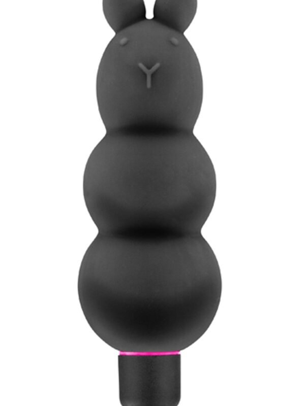 Vibromasseur stimulateur en silicone noir